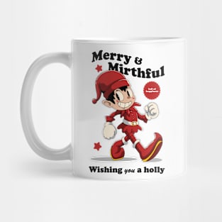 Cheerful Elf Christmas Mug